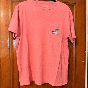 Vineyard Vines Los Angeles Men's Coral Short Sleeve Tee